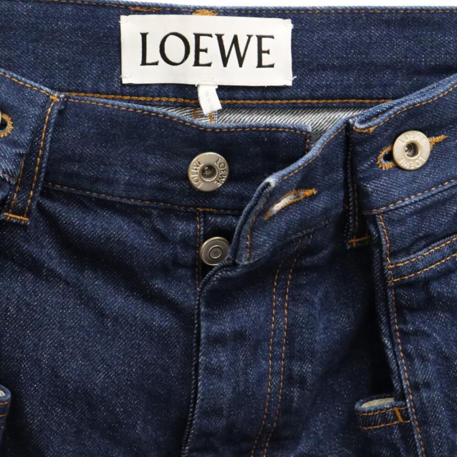 LOEWE ロエベ サイドアジャスター クロップド ワイド デニム LOEWE ロエベ サイドアジャスター クロップド ワイド デニム