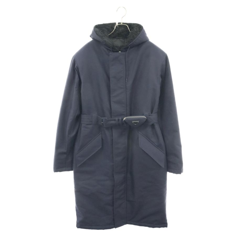 PRADA プラダ 22AW テクニカルキャンパス レインコート ネイビー PRADA プラダ 22AW テクニカルキャンパス レインコート ネイビー