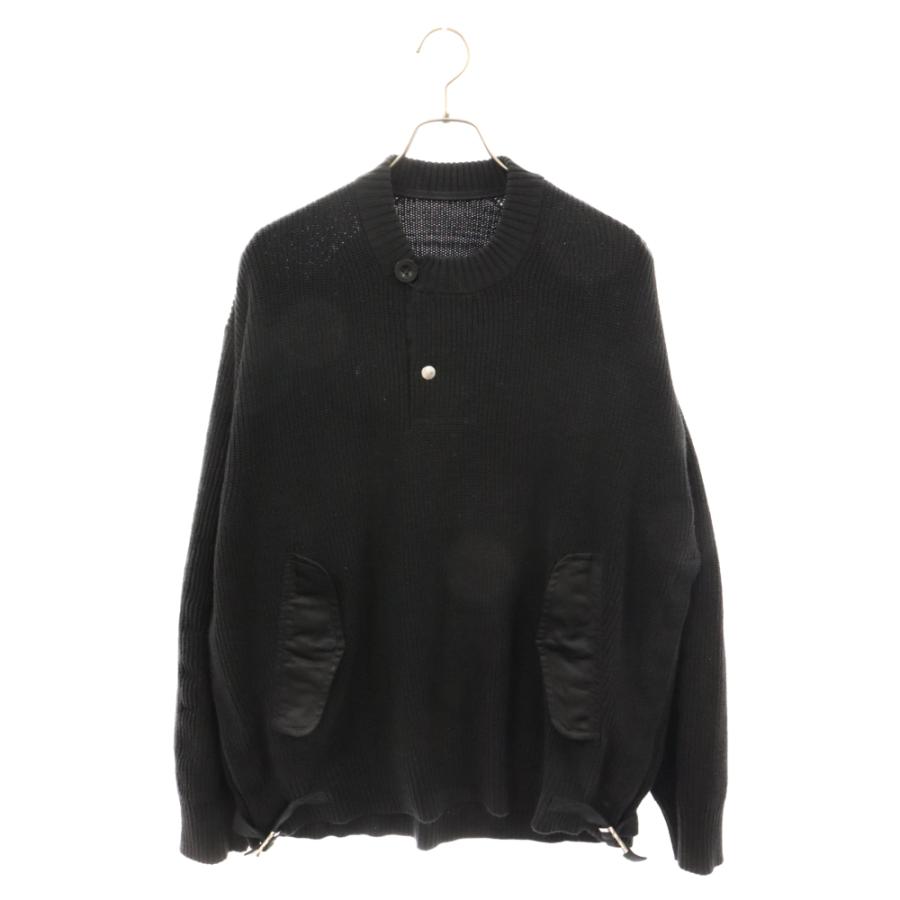sacai Sacai サカイ 23SS Nylon Twill x Knit Pullover ナイロン sacai Sacai サカイ 23SS Nylon Twill x Knit Pullover ナイロン