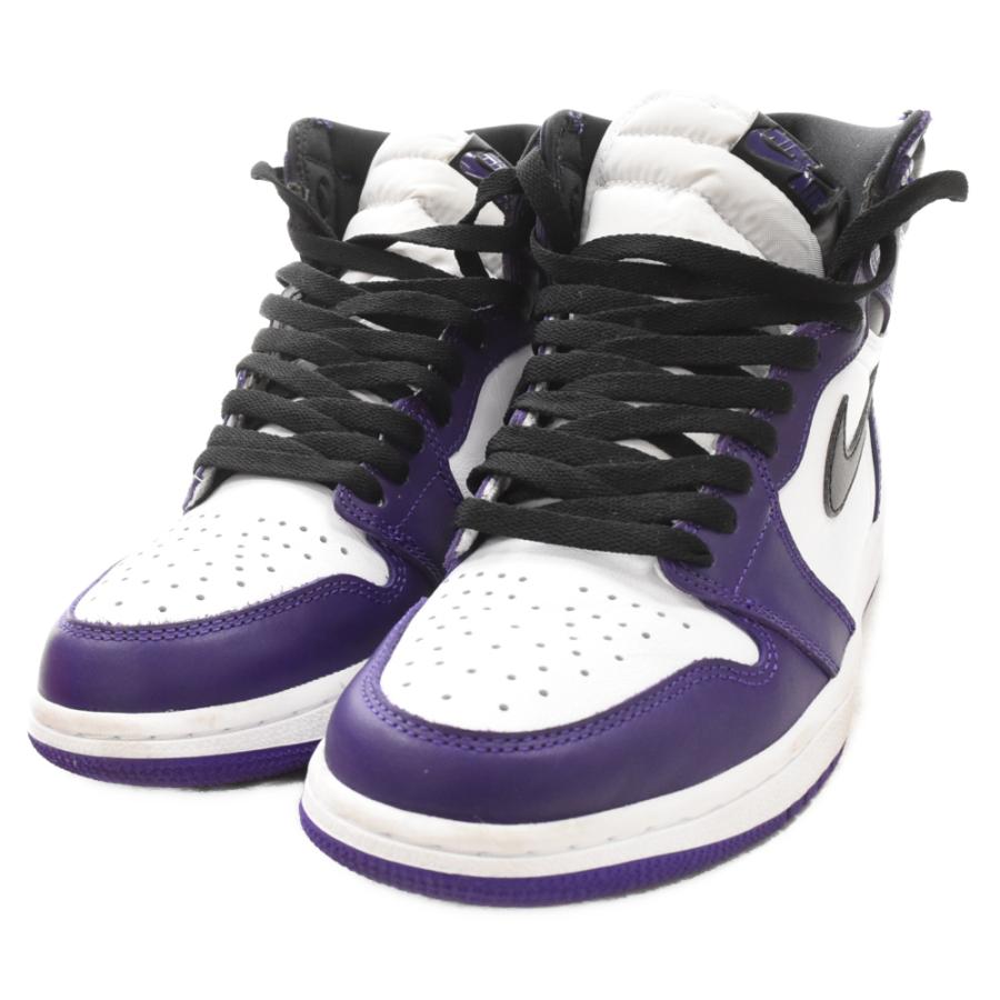 NIKE ナイキ AIR JORDAN 1 RETRO HIGH OG COURT PURPLE エアジョーダン1 コートパープル ハイカットスニーカー US9/27cm 555088-500｜shopbring｜03