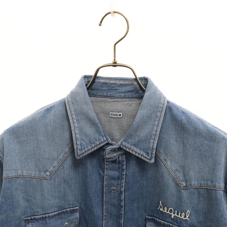 SEQUEL シークエル DENIM SHIRT デニム 長袖シャツ インディゴ SQ-23AW 