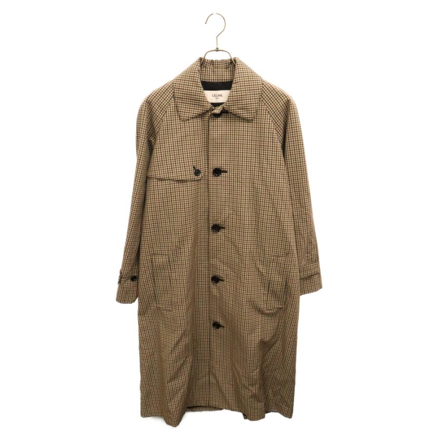 CELINE セリーヌ 21SS チェック ウィンドコート ベルテッド