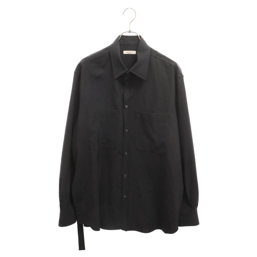 VALENTINO ブラック ボウタイ長袖シャツ VALENTINO（ヴァレンティノ） ヴァレンチノ ベルト付き 長袖シャツ