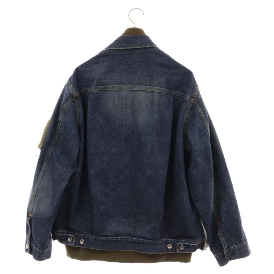 sacai Sacai サカイ 24SS DENIM BLOUSON MA-1ドッキング デニム sacai Sacai サカイ 24SS DENIM BLOUSON MA-1ドッキング デニム