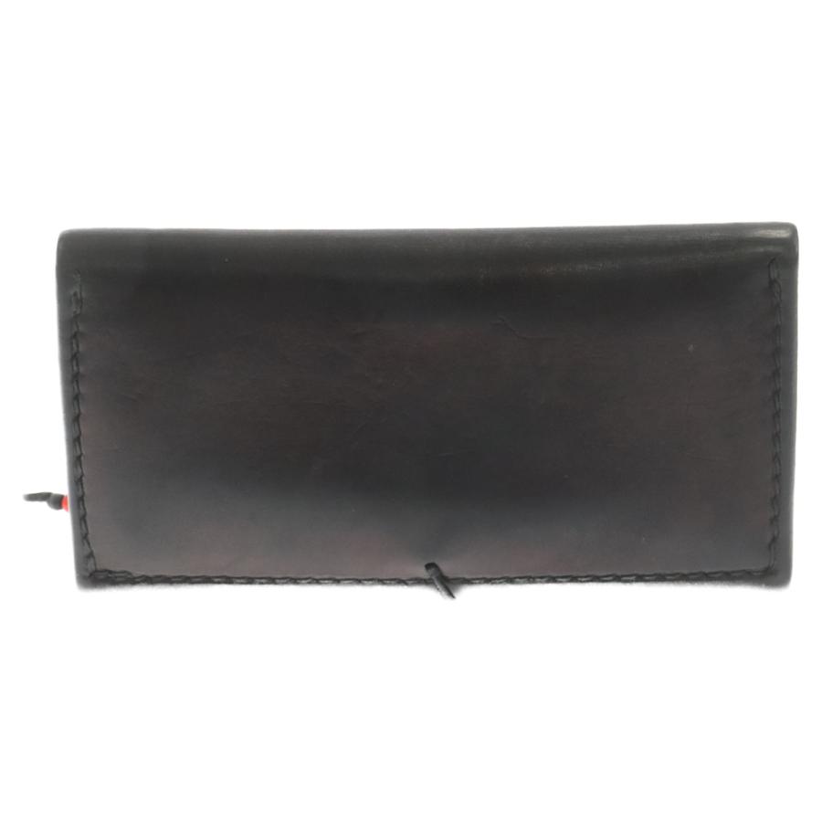 goro's ゴローズ K18付き 横 フラワーコンチョ 三つ折り長財布