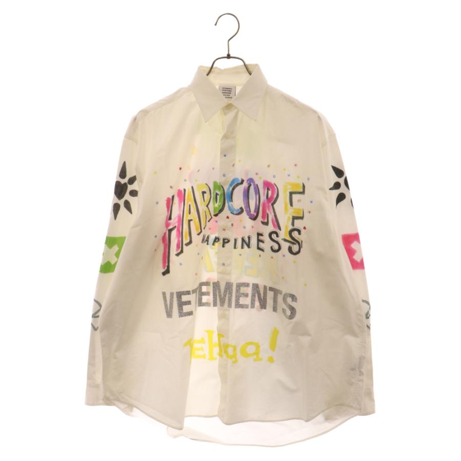 VETEMENTS ヴェトモン 20SS Scribbled Shirt SS20SH281 総柄 落書き 
