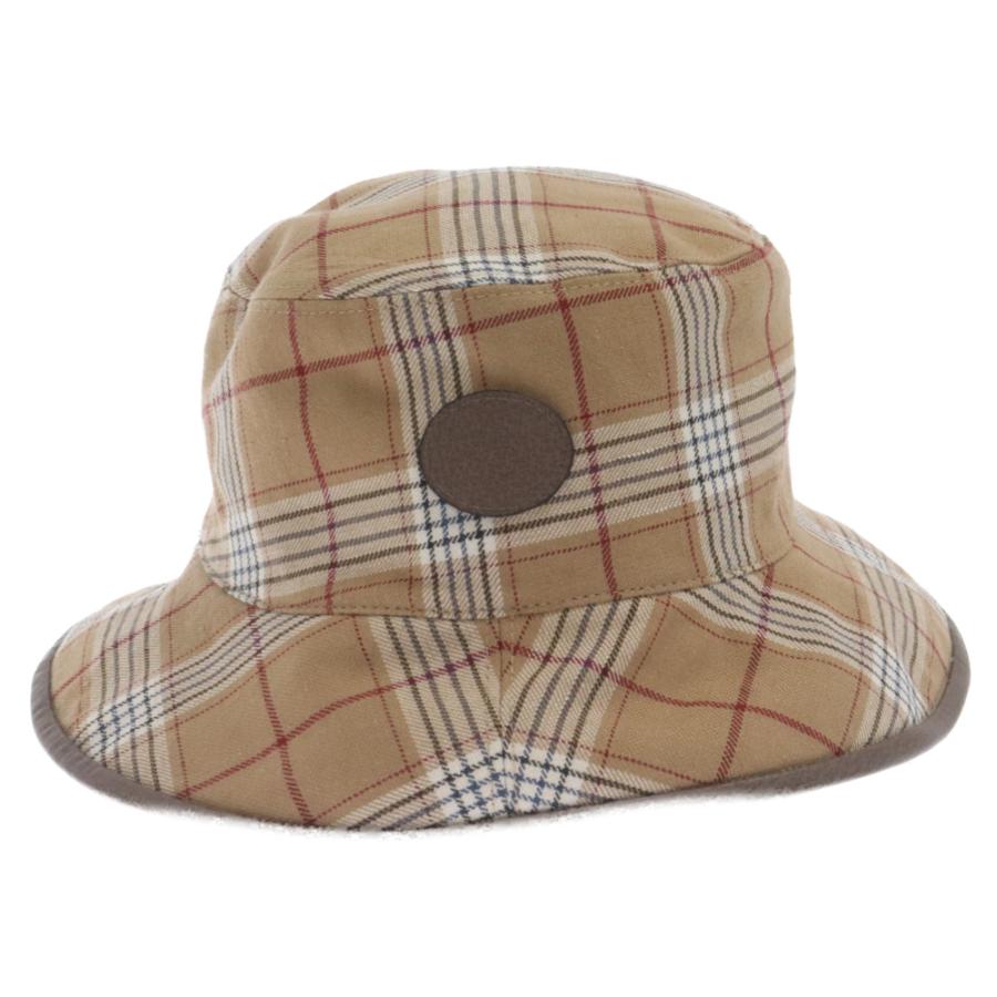メンズ GUCCI バケットハット GG柄 チェック柄22SS