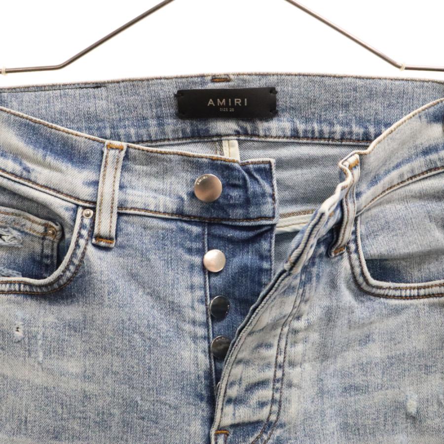 AMIRI アミリ バンダナパッチ クラッシュ加工 ダメージスキニー AMIRI アミリ バンダナパッチ クラッシュ加工 ダメージスキニー