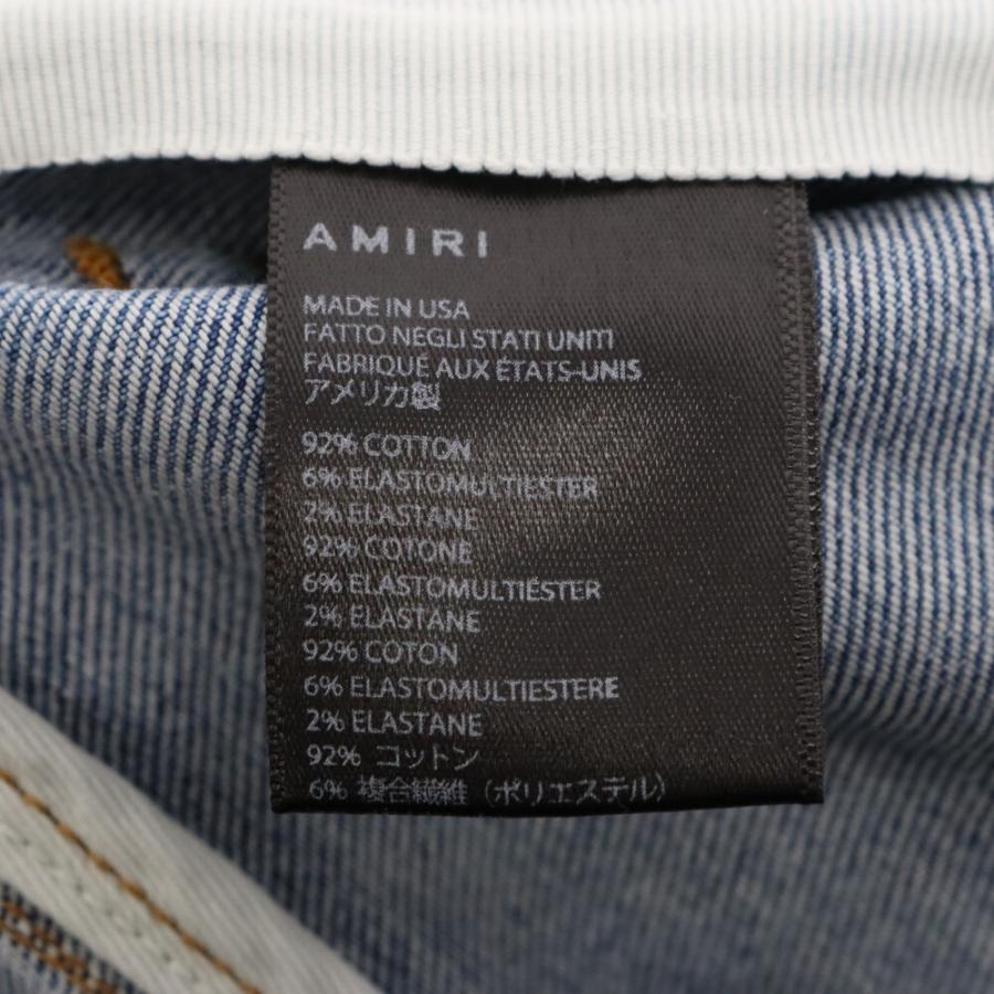 AMIRI アミリ バンダナパッチ クラッシュ加工 ダメージスキニー AMIRI アミリ バンダナパッチ クラッシュ加工 ダメージスキニー