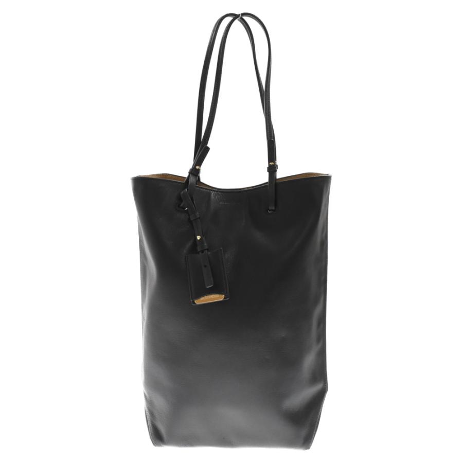 Jil Sander ジルサンダー エンボスロゴ バッグ 黒 JIL SANDER（ジルサンダー） ロゴエンボス レザー ショルダー バッグ