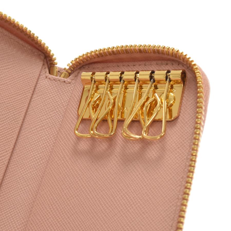 プラダ PRADA キーケース SAFFIANO METAL 6連 1M0604 ピンク