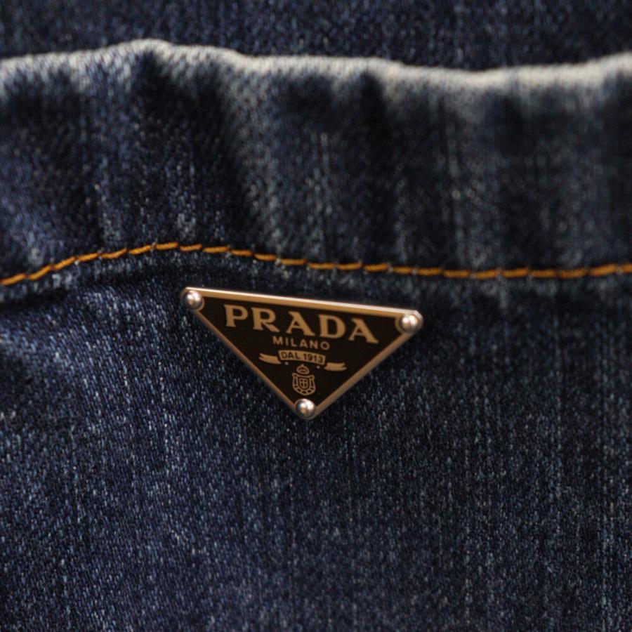 PRADA プラダ 24SS トライアングルロゴ プレートデニム PRADA プラダ 24SS トライアングルロゴ プレートデニム