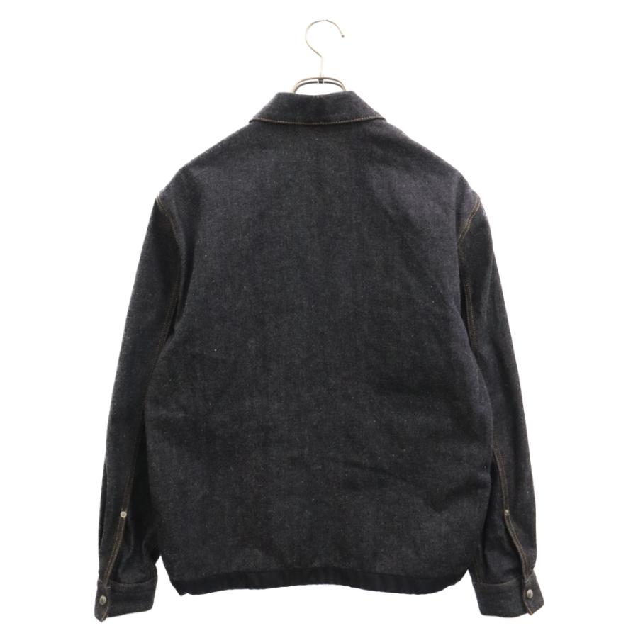 ディオール 21AW× サカイ ローコットンデニムオーバーシャツ ジップ 