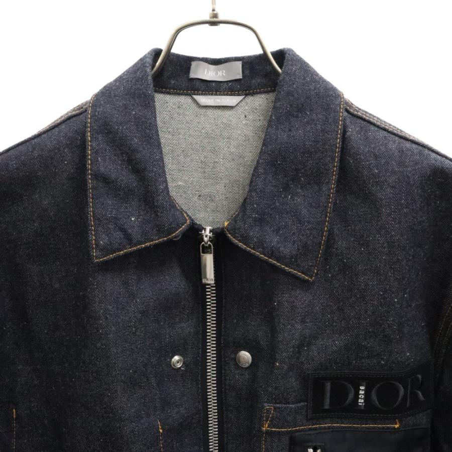ディオール 21AW× サカイ ローコットンデニムオーバーシャツ