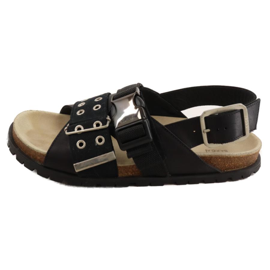 サカイ ×A.P.C. Jules leather sandals アーペーセー ハトメベルト 