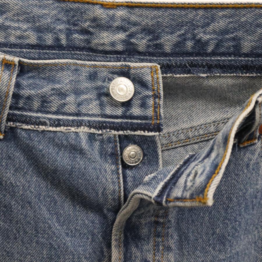 READYMADE（レディメイド） 24SS 再構築フレアデニムパンツ ブルー RE