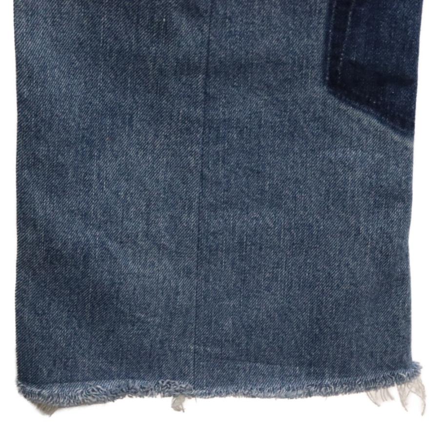READYMADE（レディメイド） 24SS 再構築フレアデニムパンツ ブルー RE