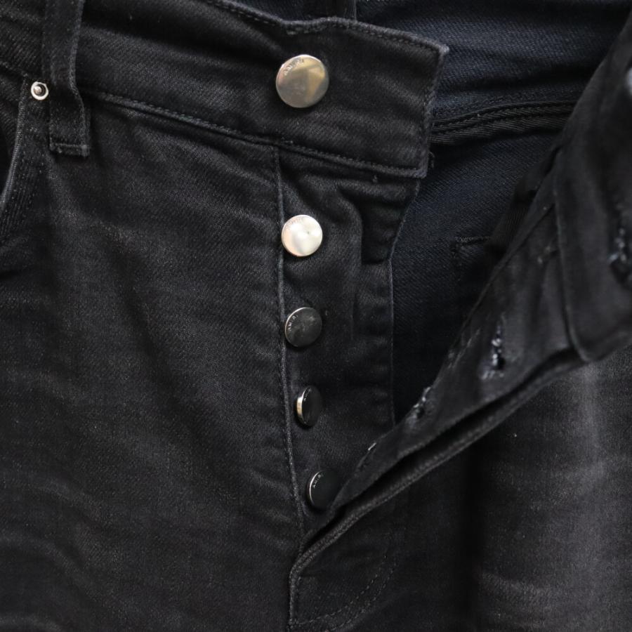 AMIRI（アミリ） クラッシュ加工 ボタンフライ スキニーデニムパンツ