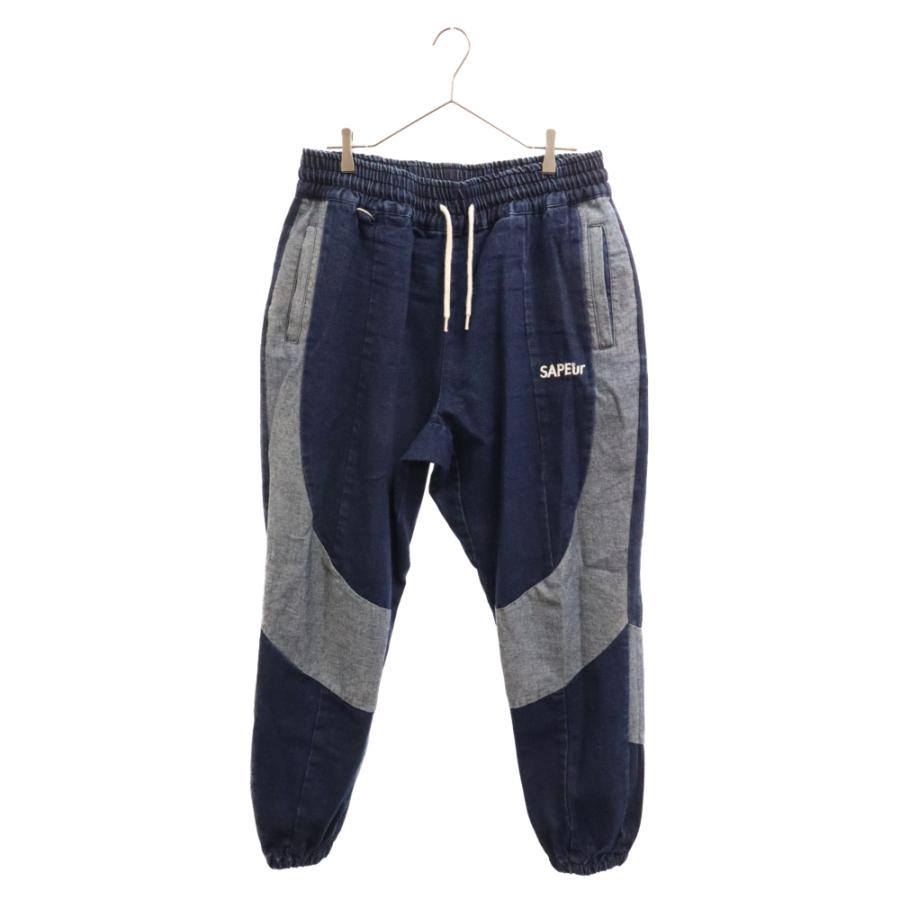 SAPEur ペインターパンツ (サプール) SAPEur サプール 21AW DENIM TRACK PANTS ロゴ刺繍 デニム