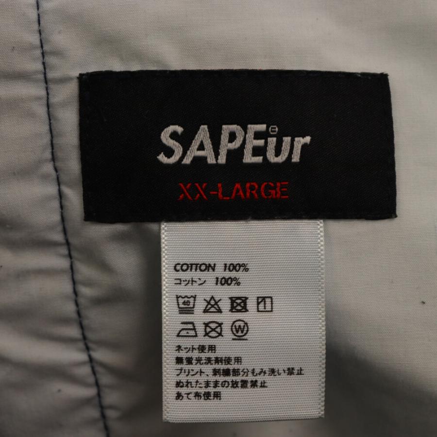 SAPEur サプール 21AW DENIM TRACK PANTS ロゴ刺繍 デニム トラック