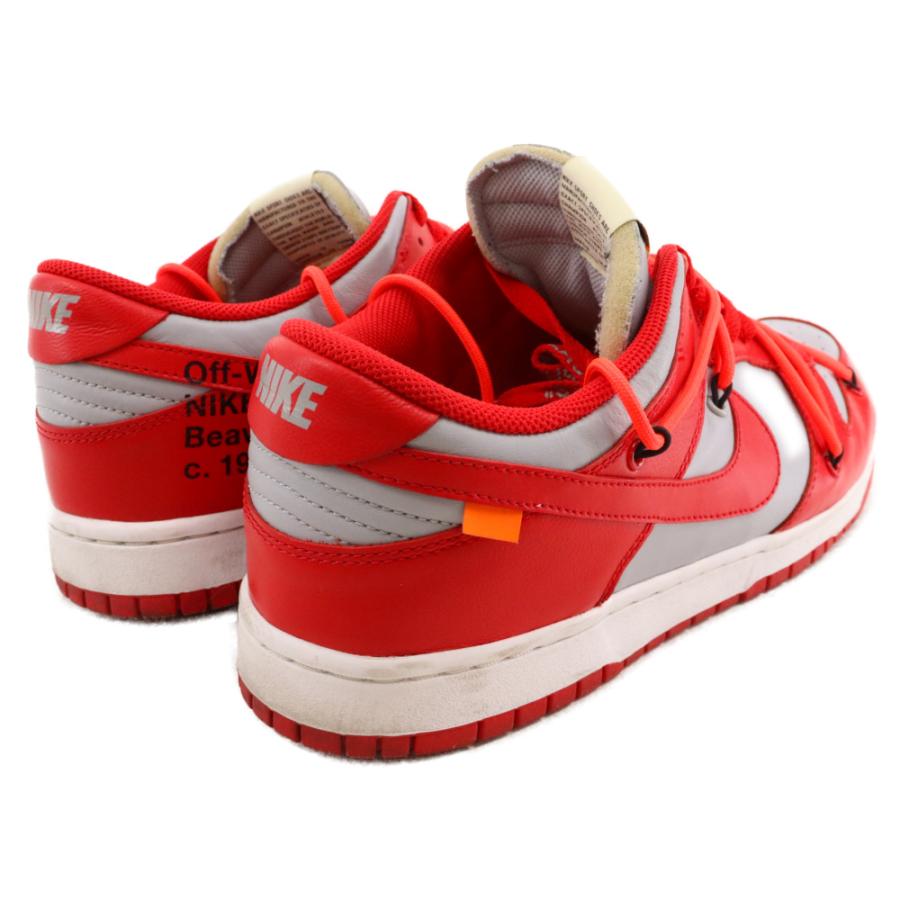 NIKE ナイキ ×オフホワイト ダンク ローカットスニーカー レッド