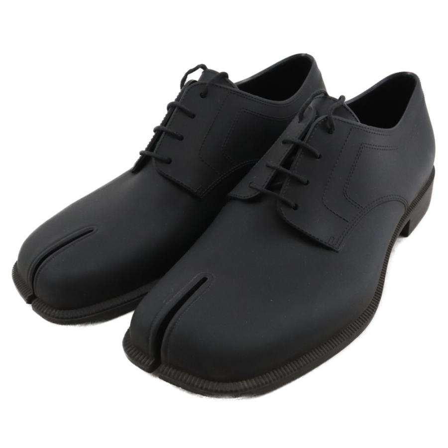 マルジェラ　タビ　ダービーシューズ　ラバー　黒　41 Maison Margiela（メゾンマルジェラ） TABI タビ ラバーシューズ