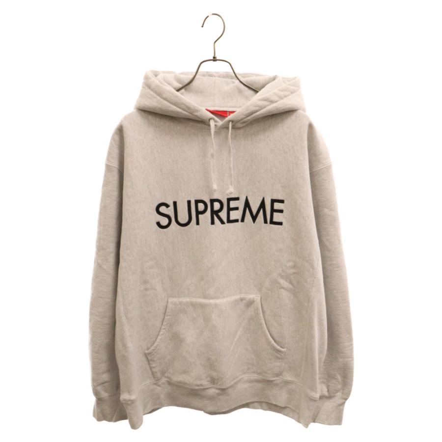 Supreme（シュプリーム） 22AW Capital Hooded Sweatshirt ロゴ 刺繍