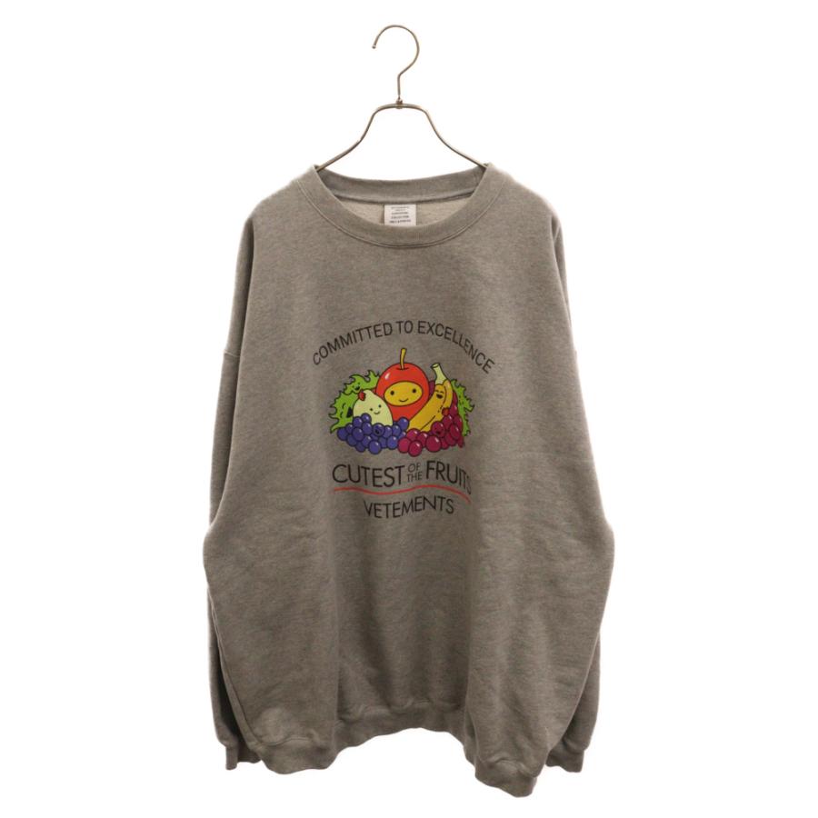 VETEMENTS（ヴェトモン） 21AW フルーツプリントオーバーサイズ クルー
