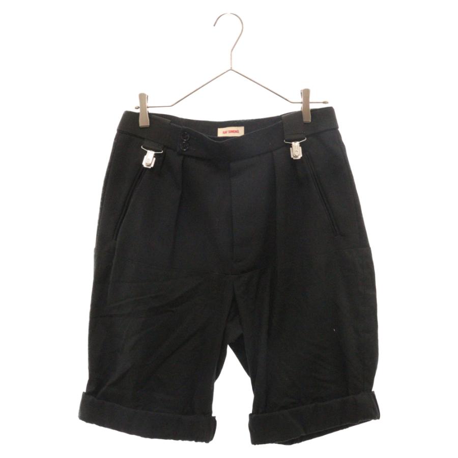 RAF SIMONS ラフシモンズ 20SS PLEATED DETAIL SUSPENDER SHORTS 