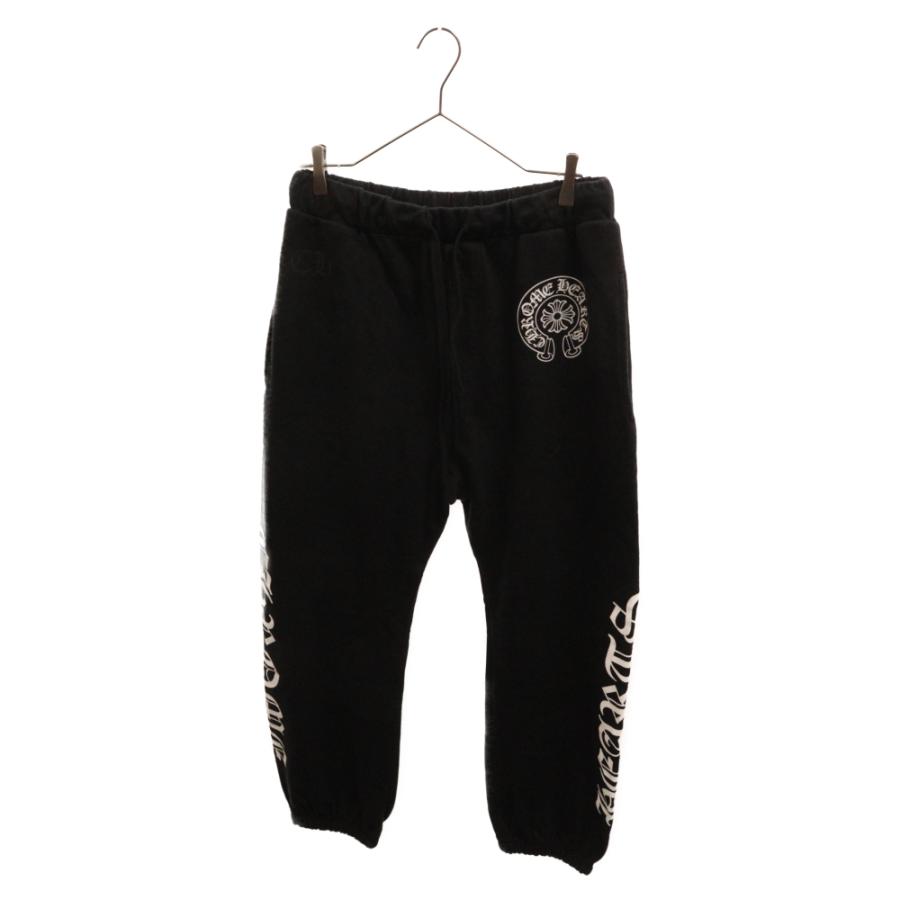CHROME HEARTS（クロムハーツ） CH PLUS SWTPANTS CHプラス ロゴ総柄スウェットロングパンツ ブラック