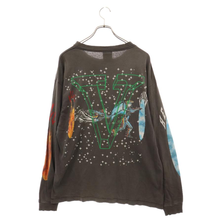 セントマイケル 22AW ×VLONE VL LS TEE SKUL ヴィーロン ダメージ加工 