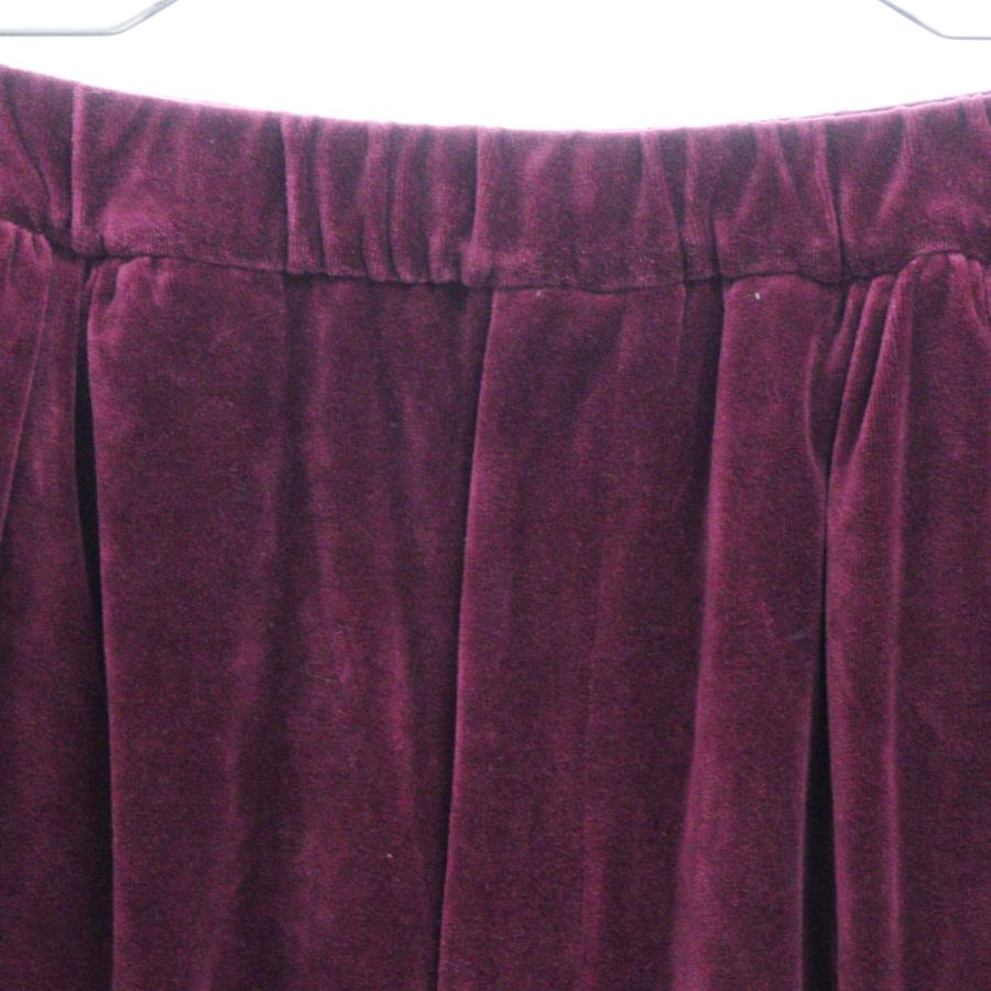 LAD MUSICIAN ラッドミュージシャン 21AW GATHER WIDE PANTS ベロア 