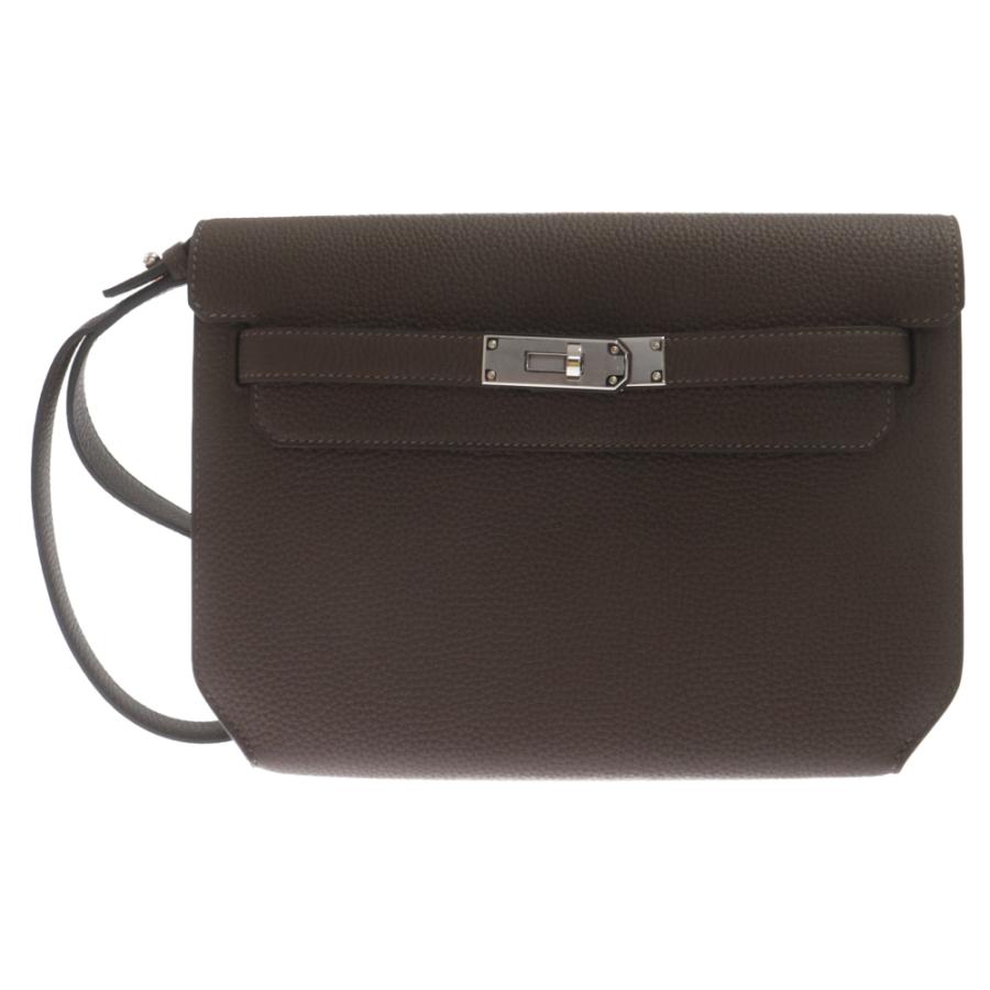 HERMES（エルメス） ケリー デペッシュ25 エベンヌ SV金具 レザー