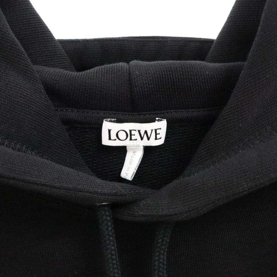 LOEWE　アナグラムレザーパッチ パズルデザイン プルオーバーパーカー LOEWE アナグラムレザーパッチ パズルデザイン プルオーバー