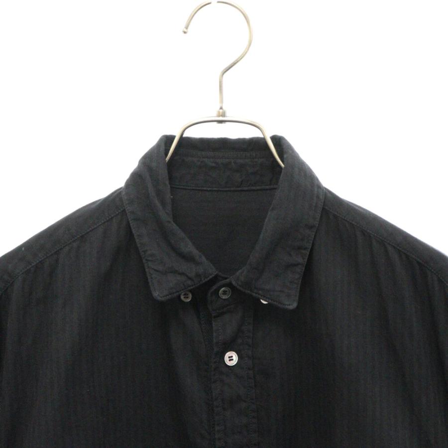 sacai Sacai サカイ 22SS サイドポケット 半袖シャツ ブラック 22 