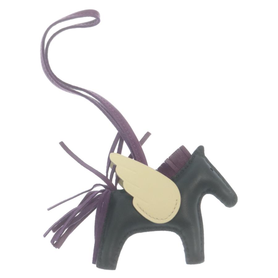 HERMES（エルメス） ロデオPM ペガサス バッグチャーム B刻印 パープル