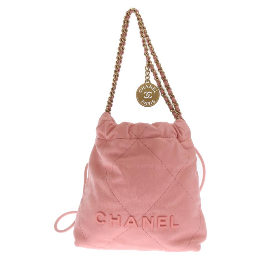 CHANEL シャネル シャネル22 キャビアスキン レザー ショルダー CHANEL シャネル シャネル22 キャビアスキン レザー ショルダー