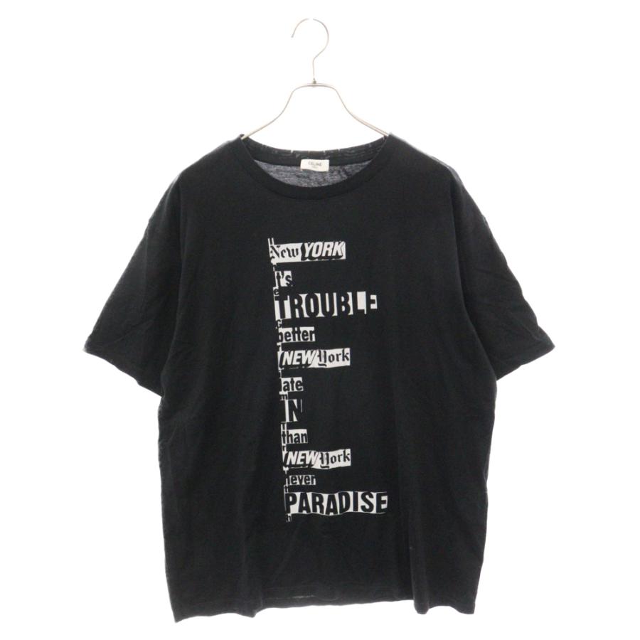 CELINE セリーヌ ×ダッシュスノー ルーズ半袖Tシャツ ブラック CELINE セリーヌ ×ダッシュスノー ルーズ半袖Tシャツ ブラック