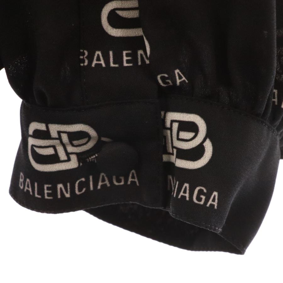 BALENCIAGA バレンシアガ WFP ロゴプリント 総柄 ボウカラー