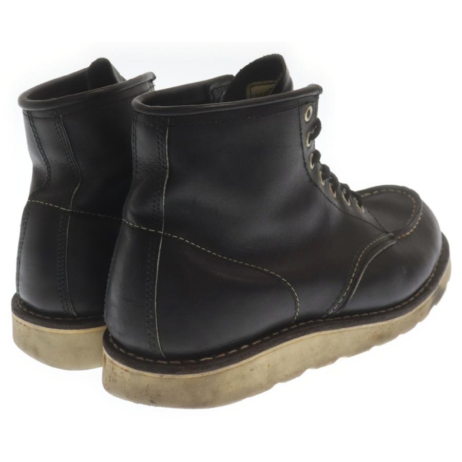 RED WING ブラック レザー ミッドカットブーツ