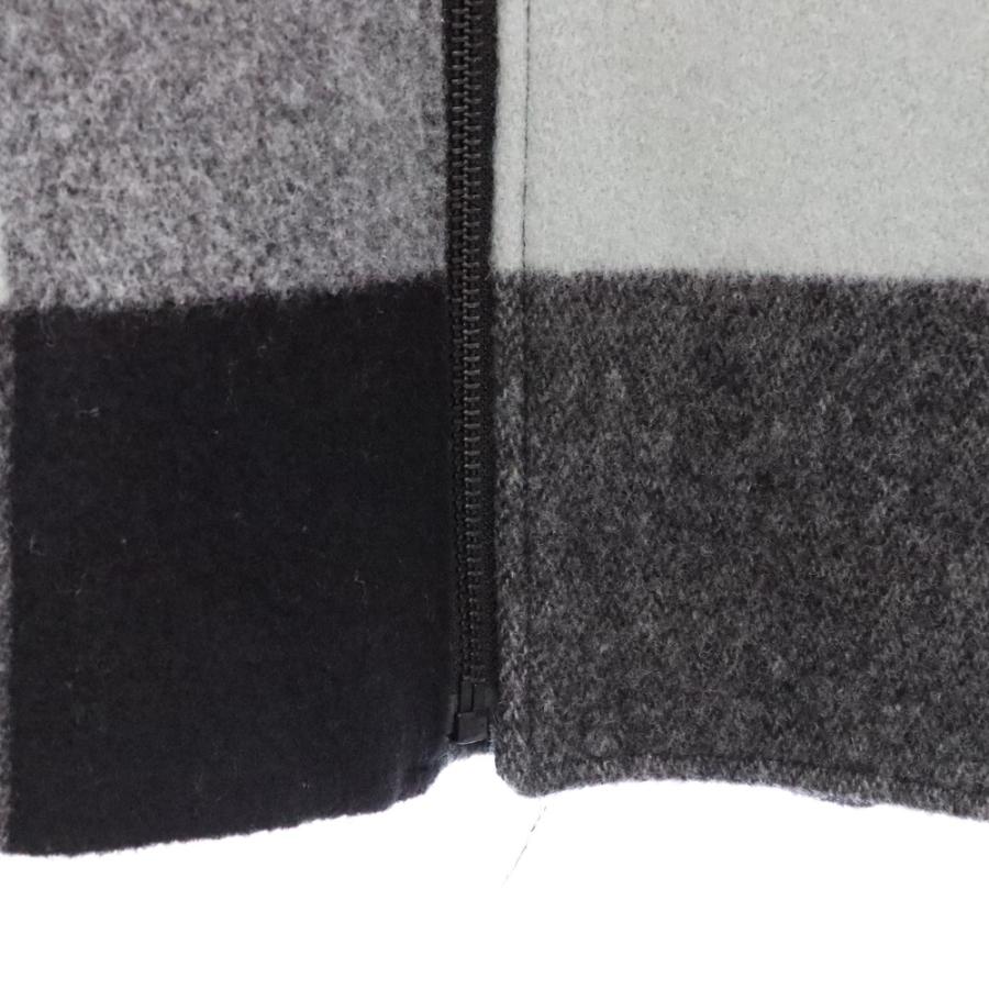 LAD MUSICIAN ラッドミュージシャン 22AW BIG RIDERS COAT ウール ブロックチェック ビッグ ライダース コートグレー 2220‐325 LAD MUSICIAN（ラッドミュージシャン） 22AW BIG RIDERS COAT ウール