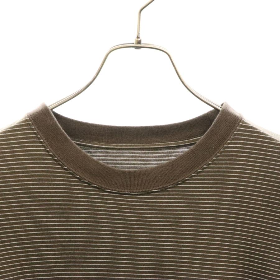 ENNOY エンノイ 21AW L/S Border Tee ロゴ刺繍 ボーダー クルーネック