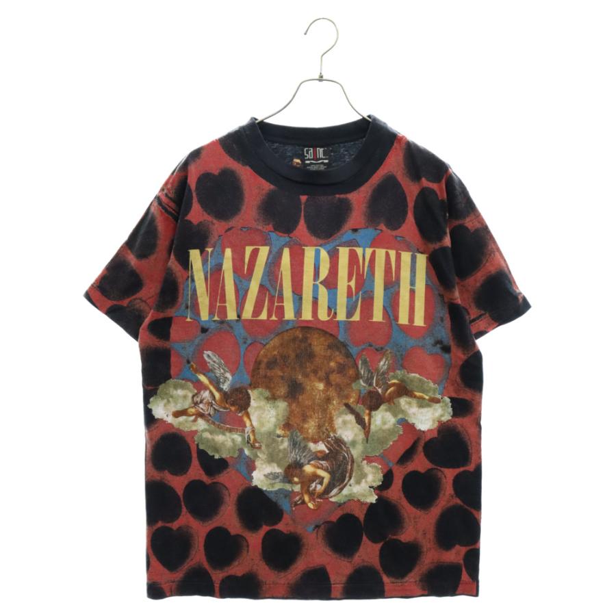 セントマイケル 21SS HEART TEE ハートプリント ヴィンテージ加工 