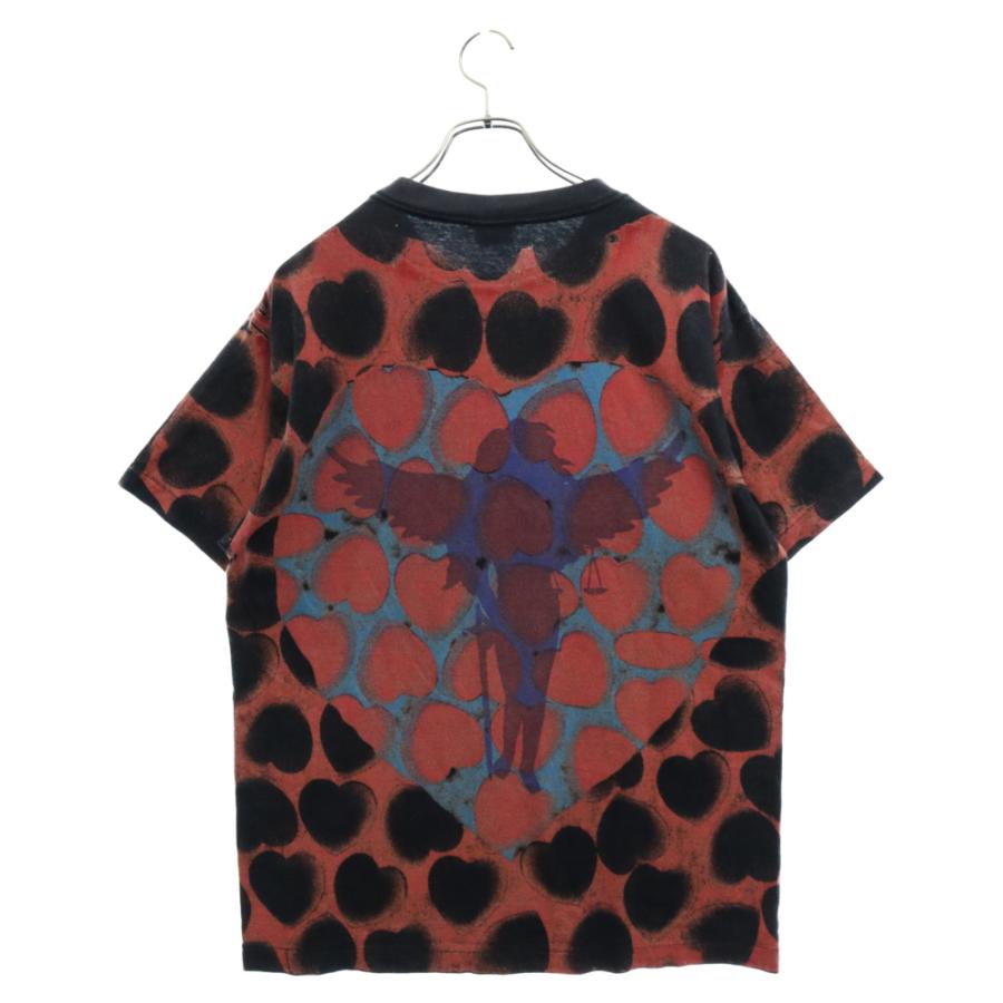 セントマイケル 21SS HEART TEE ハートプリント ヴィンテージ加工 