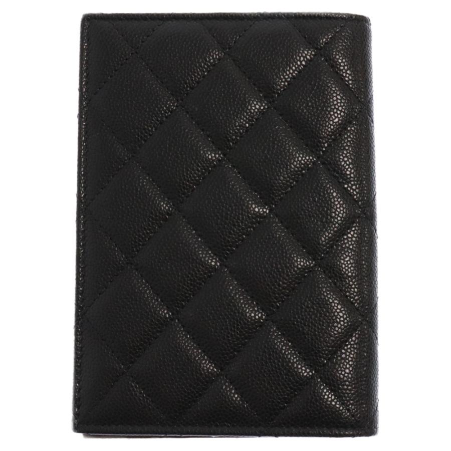 CHANEL シャネル キャビアスキン ココマーク パスポート ケース