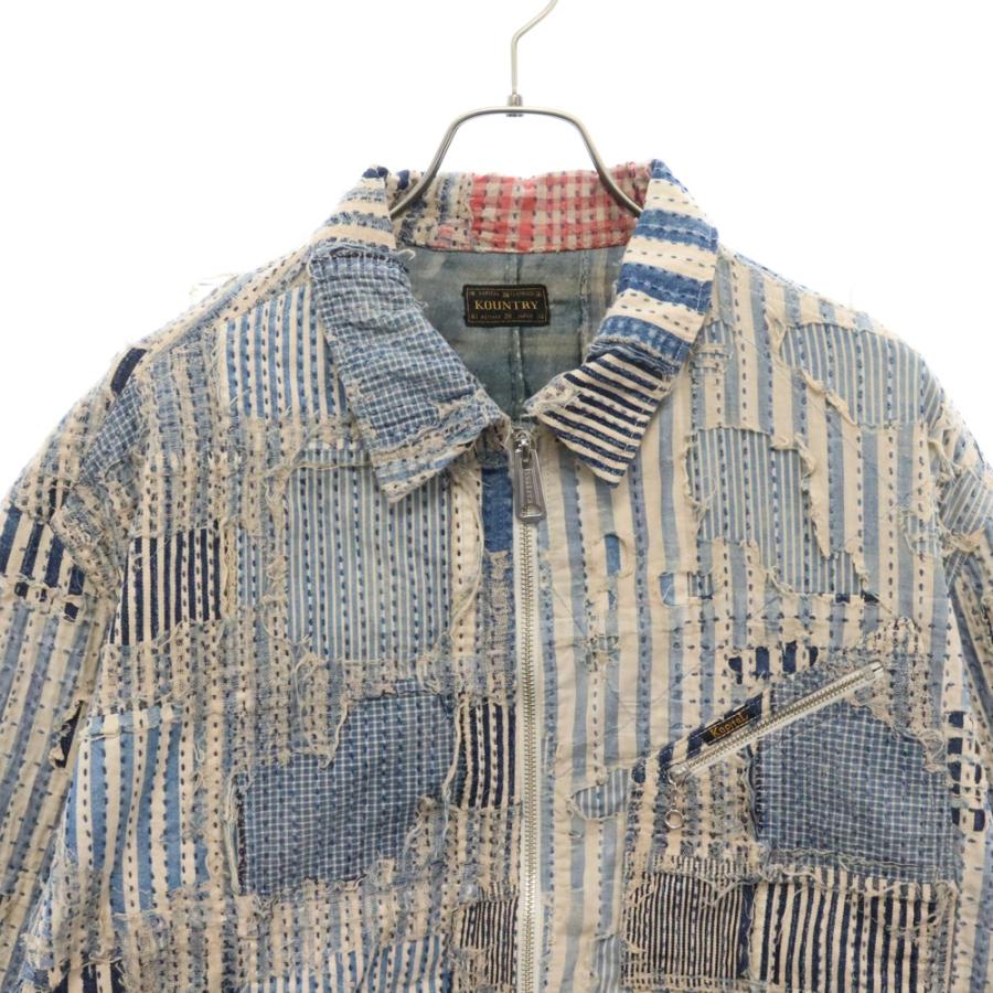 KAPITAL キャピタル LIBERTY BORO ZIPUP ヒッコリー ボロ ジップ KAPITAL キャピタル LIBERTY BORO ZIPUP ヒッコリー ボロ ジップ