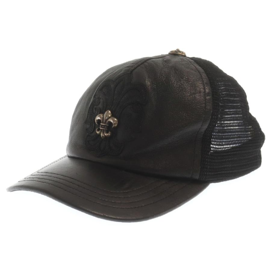 CHROME HEARTS（クロムハーツ） BSフレア レザー メッシュ キャップ