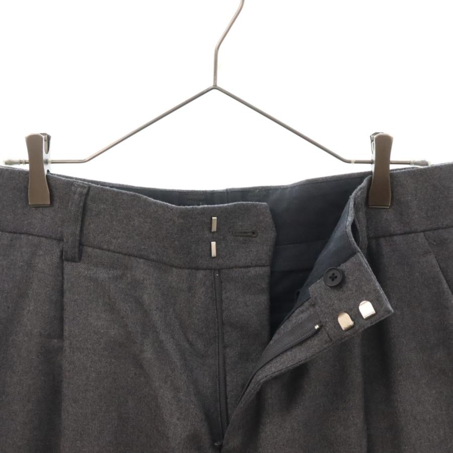 カラー kolor ■ 【 22WCM P16114 】 ウール タック スラックス パンツ　30895 kolor（カラー） 22AW ウールタックパンツ グレー 22WCM-P16114