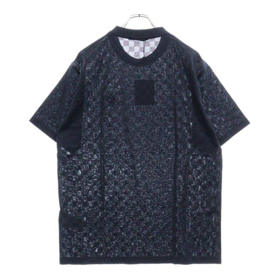 LOUIS VUITTON ルイヴィトン 24AW ダミエ柄 ロゴ刺繍 半袖T LOUIS VUITTON ルイヴィトン 24AW ダミエ柄 ロゴ刺繍 半袖T