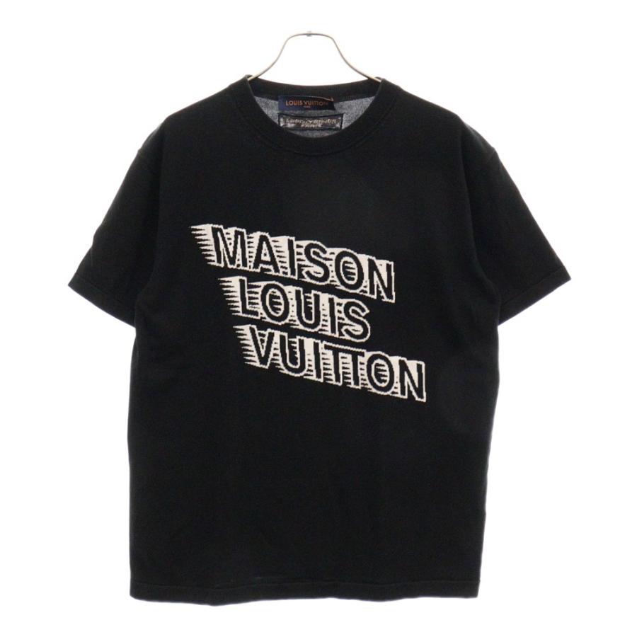 Louis Vuitton LVロゴ刺繍 Tシャツ 黒 半袖